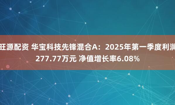 旺源配资 华宝科技先锋混合A：2025年第一季度利润277.77万元 净值增长率6.08%