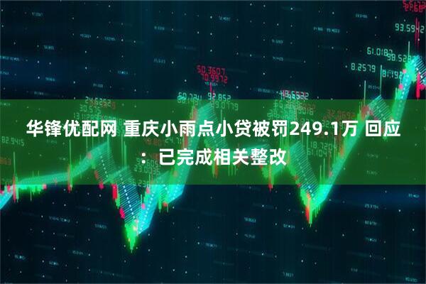 华锋优配网 重庆小雨点小贷被罚249.1万 回应：已完成相关整改